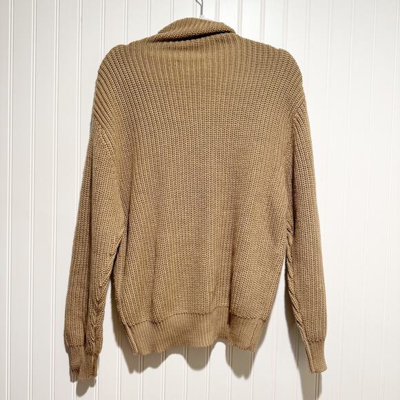 Wilfred Tan Montpellier Mock Neck Sweater Merino Wool Size XS - Picture 6 of 6